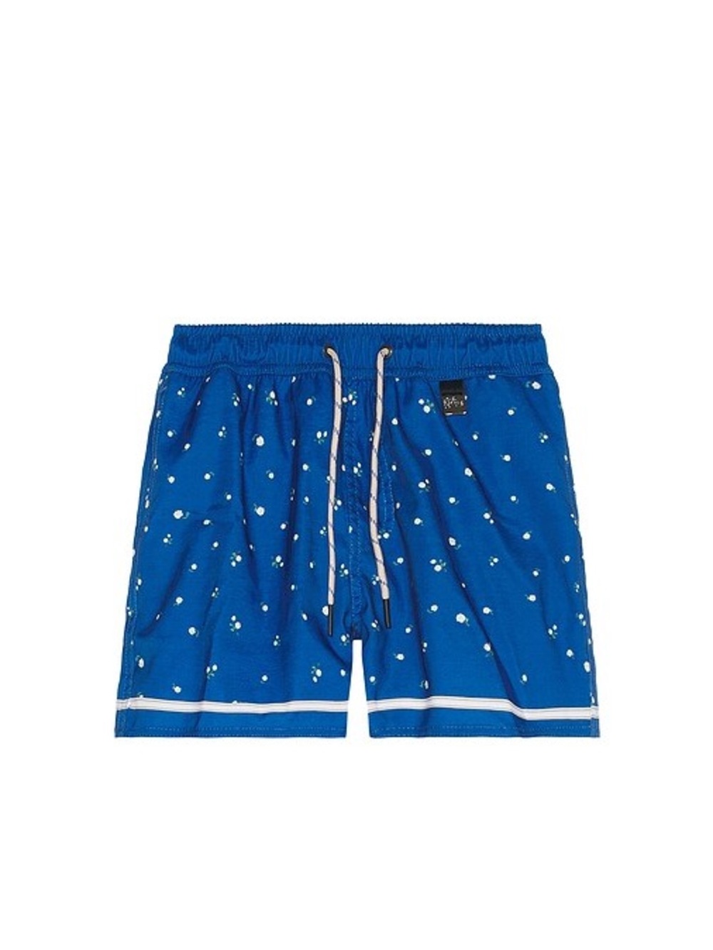 Agua Bendita Nick Dreamin Boys Swim Trunks Blue Print Drawstring Size 12 NWT